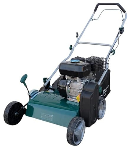 Spectrum SW420-Expert Petrol Lawn Scarifier and Aerator, 42cm Width, 6hp Engine, 45L Collector