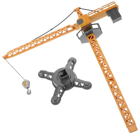 NUOBESTY Diecast Tower Crane for Educational Construction Vehicle with Realistic Operation Promotes Motor Skills and Imaginative Play for Boys and Ages for Construction Activities