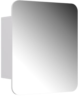 Vicco Badspiegelschrank Zino, Weiß, 60 x 50 cm | mit Regalen, Ordnung & Eleganz für jedes Badezimmer