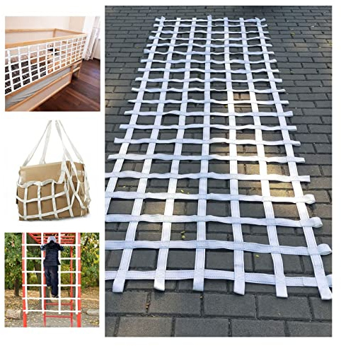 Custom Cargo Climbing Net for Kids - Outdoor Jungle Gym & Indoor Playset Accessories, Safety Play Net for Tree House, Ceiling Hammock, Training Equipment & Swing Set Attachment