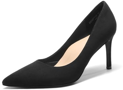 DREAM PAIRS Damskor med högklackade spetsig tå | Stängd tå slip-on stilettmode bröllop brud arbete kontor bekväma pumpskor