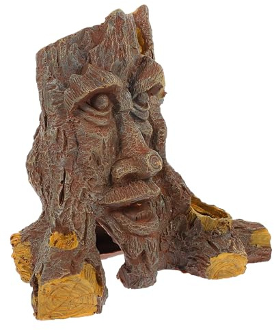 VICASKY Cachette Reptile Résine Premium Forme de Tronc D Arbre Abri Tortue Gecko Lézard et Amphibiens Décor Terrarium Multifonction et Réaliste