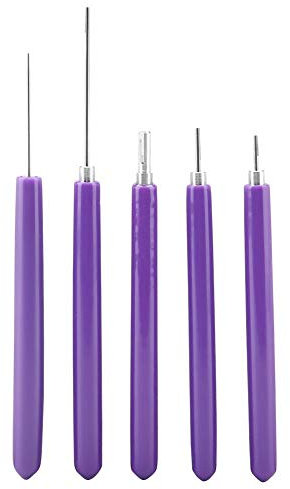 MAGT Quilling Werkzeug, 5 Stück Unterschiedliche Größe Quilling Schlitzte Werkzeuge Multifunktion Papier Quilling Werkzeug Set