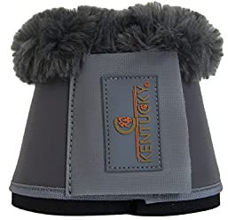 Kentucky Horsewear Läder fårskinn hovklockor, storlek: XXL, färg Kentucky Horsewear: grå