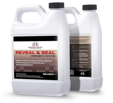 Modern Stone Reveal & Seal - Premium Enhancing Sealer | Max Stain Protection, UV-Resistant (Pint)