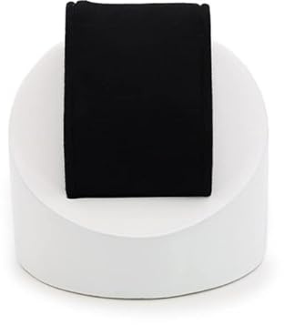 LuGez Armbanduhr-Präsentationsständer, Verkaufsständer, Werkzeug, Schmuckverpackung, Uhrenständer, Weiß/Schwarz/Silber, Uhrenständer aus Samt for Herren/698 (Color : White)