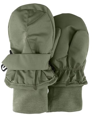 Sterntaler Rips Fäustling mit Daumen, wasserabweisend, mit elastischem Bündchen (Bio) und Klettverschluss - Mädchen Accessoires für Babys & Kleinkinder - warm und funktional - perlrosa, Gr. 2