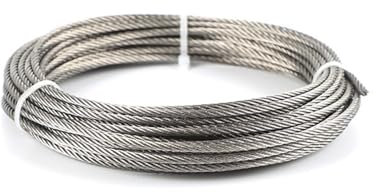 Drahtseil Durchmesser Stahldraht, blankes Seil, Hebeseil, Wäscheleine, rostfreier Edelstahl 304 (Color : 5mm, Size : 50M)