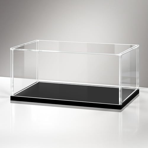 Huijintao Acryl Vitrine/Display Case/Display Box für Modellautos, Figuren, Sammlerstücke | Selbstmontage (60x30x20 cm)