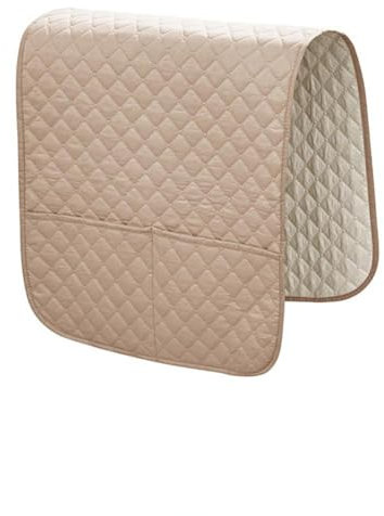 MOTTK Wasserdichter Sessel-Schonbezug mit 2 Taschen, rutschfester Sessel-Organizer, Möbelschutz für TV-Fernbedienung, Couch-Armbezug, 50 x 110 cm (1, Khaki)