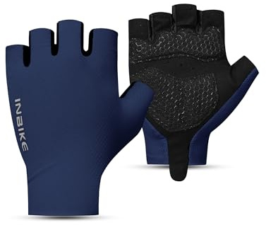 INBIKE Fitness Handschuhe Trainingshandschuhe Sporthandschuhe Damen Frauen Herren für Crossfit Bodybuilding Gym Krafttraining Sporthandschuhe Blau M