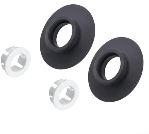 Kit di guarnizioni di ricambio per valvola di scarico WC SV01967 24 guarnizioni e clip compatibili con SV89067, SV92867, SV92667 (nero, 2 pezzi)