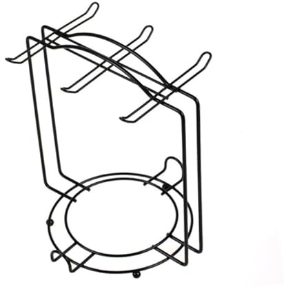 POPETPOP Porta Tazze Da Caffè in Acciaio, Supporto Per Stazione Del Caffè Scolabicchieri Integrato, Organizzatore Di Piatti e Porta Tazze Da Parete Per Cucina