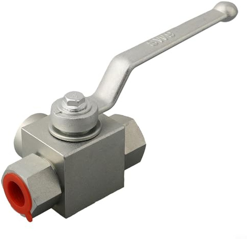 Hydraulic 3 Way High Pressure Ball Seal Carbon Rubber Tee Design Female Thread Connection Manual Water Steel Valve Suitable for Operation for Oil Gas (G3/8)