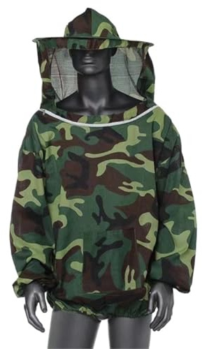 Ropa para apicultores Traje de apicultura con gorro, equipo antipicaduras, ropa agrícola, mono(Green)