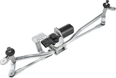 Partuto 1363339080 Front Windscreen Wiper Motor W/Linkage for Citroen Relay | for Peugeot Boxer, for Fiat Ducato MK3 2007-On, 5 Pin, Front Windshield Wiper Motor Transmission Linkage, 77364111