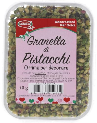 Graziano Granella di Pistacchi, Decorazioni per Dolci, 40g