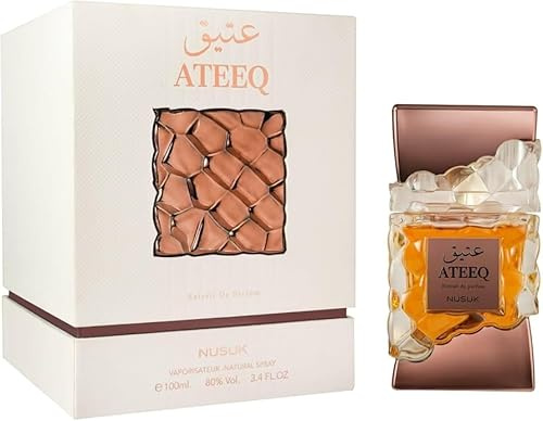Ateeq Eau de Parfum Hombre 100 ml – Fragancia Cítrica, Especiada y Amaderada de Larga Duración – Perfume Masculino Original