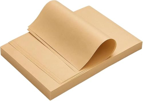 200 Pcs Greaseproof Paper Sheets, Baking Paper Sheets, 12 x 8 Inch Baking Paper Non-Stick, Greaseproof Cooking Paper for Air Fryer & Oven, Perfect for BBQ, Picnic, Festival, Bread