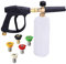 Stone Banks Pressure Washer Foam Lance with 5 Spray Nozzles, 1 Litre, Adjustable Quick Close 1/4 Inch, Foam Cannon Bottle, Soap Dispenser for Car Wash