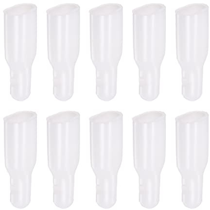 sourcing map 10uds Paraguas Cola Cabeza Cuentas 10x5mm Agujero Diámetro 34mm Longitud PP Plástico Paraguas Componentes para Doble Hueso Paraguas Cubierta Piezas, Gris