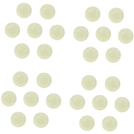 CIMAXIC 100pcs Glow Beads for Jewelry Making 6mm Luminous Beads in Light Yellow Green for DIY Bracelet and Necklace Crafts