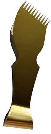 Maggash (Malqat) | Maamoul | Pastry Tongs | Dough Scraper Press | Baking Crimper Tool for Decorating and Sealing Shakarbura, Maamul, Empanadas and Pie Crusts |Stainless Steel | 11 Teeth