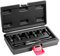 VEVOR 7-Piece Thread Chaser Set, Metric Thread Restorer Tool M10 M12 M14 M18 M20 M22, Rethreading Tool Kit with Storage Case, Heat Treated Carbon Steel, for Automotive Thread Repair Applications
