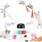 BBYHHE 5-in-1 Multifunctional Interactive Cat Toy,Rechargeable Smart Cat Feather Toys for Indoor Cats Adult,Includes Butterfly,Laser,Bird Chirping,Ball,and Feather,Multiple Stimuli
