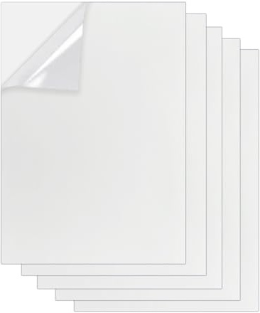 Papel Adhesivo Holográfico, 20 Hojas Transparente Película Holográfico A4 para Pegatinas De Decoración Artesanal