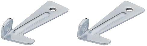 cyclingcolors 2x Pêne crochet, 52 mm, pour tables à châssis rallonge cadre support ferrure meuble porte
