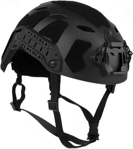 Casco táctico 0ps-C0re SF, versión simplificada, Corte superalto, para Ciclismo al Aire Libre, protección para Paintball, Casco rápido para Airsoft (Black)