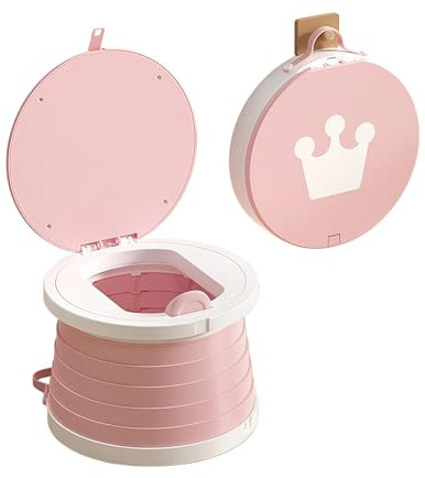 Töpfchen Für Kinder Baby Toilettensitz Ab 1 Jahr Reisetöpfchen Faltbar Für Unterwegs Baby Töpfchen Training Für Jungen Mädchen Windelfrei Töpfchen Auto Klapptöpfchen Kinder mit 15 Potty Liners