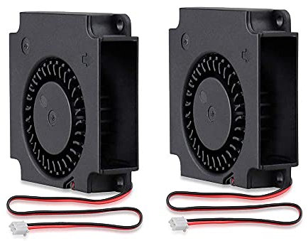 GDSTIME 40mm Blower Fan DC 24V 40 x 10mm 4010 Turbo Case Fan Cooler 2 Pin 9500RPM Mini Hatsink (Pack of 2)