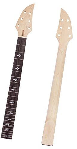 E-Gitarrenhals Kanada-Ahorn-Gitarrenhals 24 Bünde Für ST Bolt-on C-Form Gitarre Hals Ersatz
