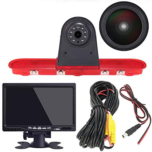 Super HD Rückfahrkamera Set mit 7 Zoll LCD Monitor Ersatz für Toyota ProAce 2/Citroen Dispatch/Space Tourer/Jumpy 3/Peugeot Traveller/Expert 3/ Fiat Scudo Kastenwagen Multicab Kombi M1 E-Doblo