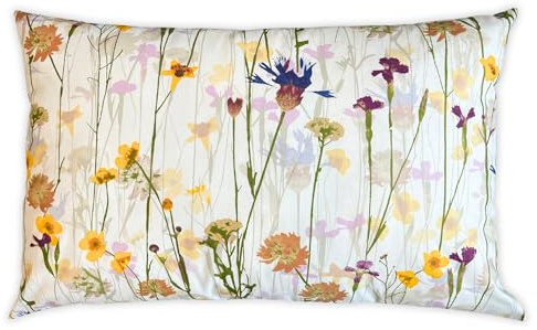 Kissenbezug 50x70 cm - Kopfkissenbezug 100% Baumwolle, Kissenhülle mit Reißverschluss, ideal zum Schlafen und Dekokissen, weich & atmungsaktiv, ohne Füllung, pflegeleicht, Viele Bunte Muster