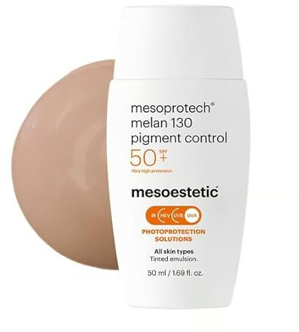 Mesoestetic Mesoestetic Melan 130 Pigment Control Spf50 pour un usage professionnel pour améliorer les performances à chaque utilisation avec détails techniques 130 Spf50