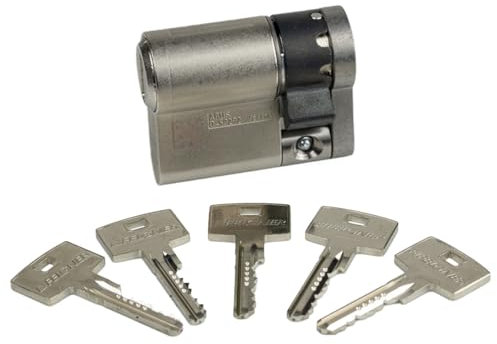 ABUS MAGTEC 2500 Halbzylinder 10|50 | Magnet-Technologie | Höchster Kopierschutz | Pickingschutz Bohrschutz Ziehschutz | Patentschutz bis 2038 | 5 Schlüssel + Sicherungskarte | Einzelschließend