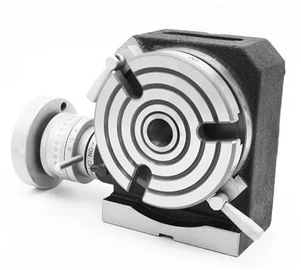 KVLHCSVA Fresadora HV-8 Fresadora de Placa de indexación Horizontal Mesa giratoria de fresado de indexación Dividida Mesa giratoria Manual de Doble Uso Vertical (Paquete de 4 de 150 mm)
