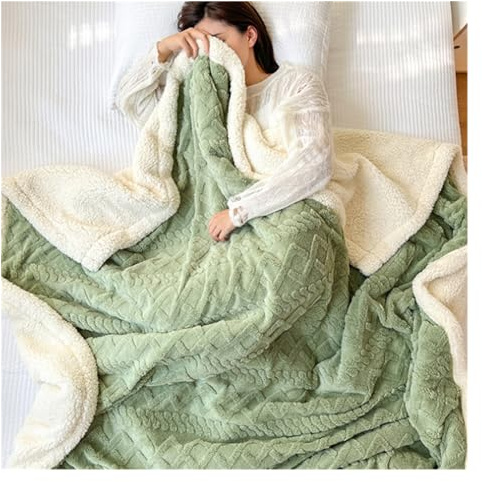 OUYUE Manta Invierno Manta Suave Manta Cálida Y Acogedora Manta De Viaje Ligera para Niños Adultos Regalos Cobija para Sofá(A,150 * 200cm)