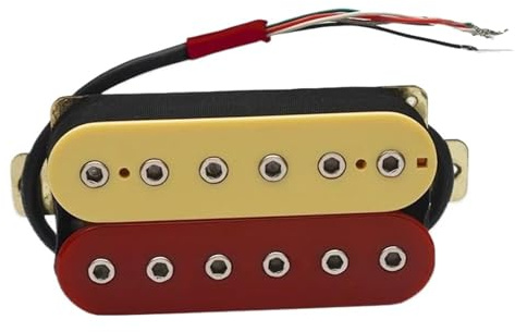Single-Coil-Tonabnehmer-Set Humbucker Für E-Gitarre Mit Verstellbarer Sechskantschraube Dual-Coil-Coil-Split-Tonabnehmer 6 Saiten N7,5K-B15K-Ausgang(C)