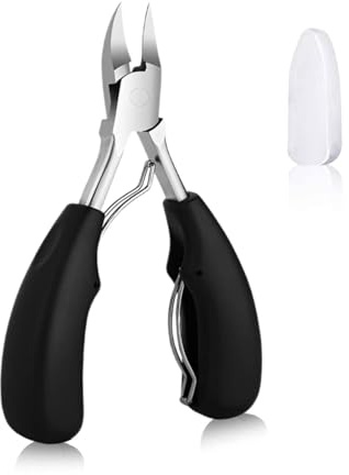 OMBRISA Heavy Toe Nail Clippers for Thick Nails, Heavy Duty Ingrown Toenail Clippers, Professional Nail Cutter Nail Scissors for Toenails, Stainless Steel Toe Nail Clippers, Sharp Curved Blade