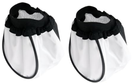 QUMIIRITY Paralumi in Stoffa per Lampade Flash Professionali, Set da 2 Pezzi, Copertura Durevole per Flash Fotografico, Accessori per Appassionati di Fotografia, Tessuto Resistente Bianco