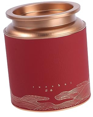 VERDANVERSE Lata de Hojalata para Té Redonda Sellada Grande Caja de Almacenamiento Resistente y Práctica para Conservar Infusiones y Duradera