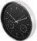 CE Zegary Orologio da Parete con Termometro e Igrometro 2 Colori Oro Argento (Argento)