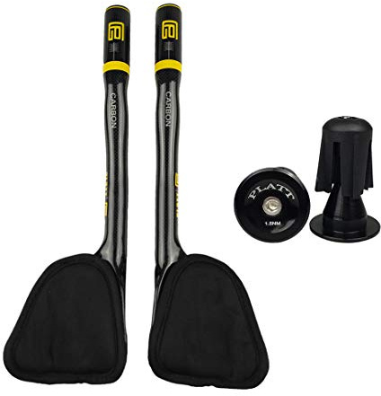 PLATT Manillar de Bicicleta de Triatlón 3K Carbono Tri Bar apoyabrazos TT Manillar para MTB Bicicleta de Carretera, 31,8 mm