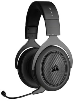 Corsair HS70 BLUETOOTH Multi-Plattform Gaming-Headset (Gaming-und Chat-Audio Gleichzeitig, Umfangreiche Gerätekompatibilität, 50-mm-Neodym-Lautsprecher, Ohrmuscheln aus Memory-Schaumstoff) Schwarz