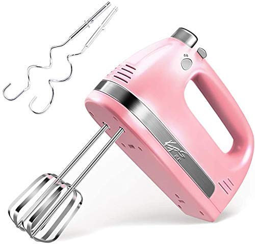 FHKBB Batidora de Mano, batidora de Huevos de Acero Inoxidable con agitación Manual doméstica, Rosa