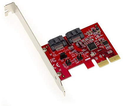 KALEA-INFORMATIQUE Carte contrôleur PCI Express PCIe 2 Ports pour disques durs SATA 6G - Hardware Raid 0/1 avec Chipset ASM1062R